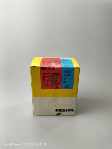 495 St. Blindnietmutter V2A, M 5, Nietschaft 7 x 12,5 mm, Materialstärke 0,25 - 3,0 mm