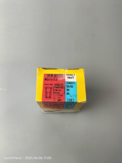 477 St. Blindnietmutter V2A, M 5, Nietschaft 7 x 13,5 mm