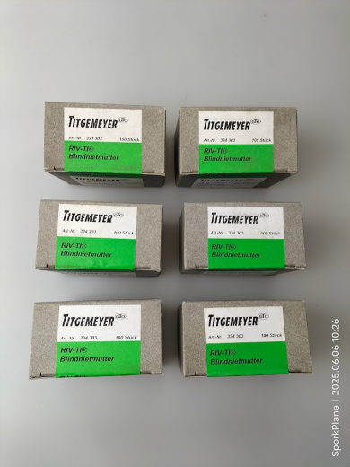 600 St. Blindnietmutter V2A, M 8, Nietschaft 11 x 17,0 mm