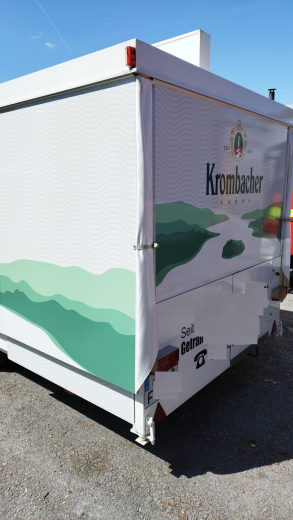 Verkaufswagen / Schankwagen Dreiecke aus PVC-Planenstoff für die Selbstmontage