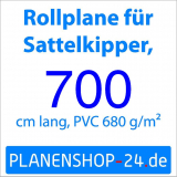 Rollplane für Hinterkipper, bis 7 Meter