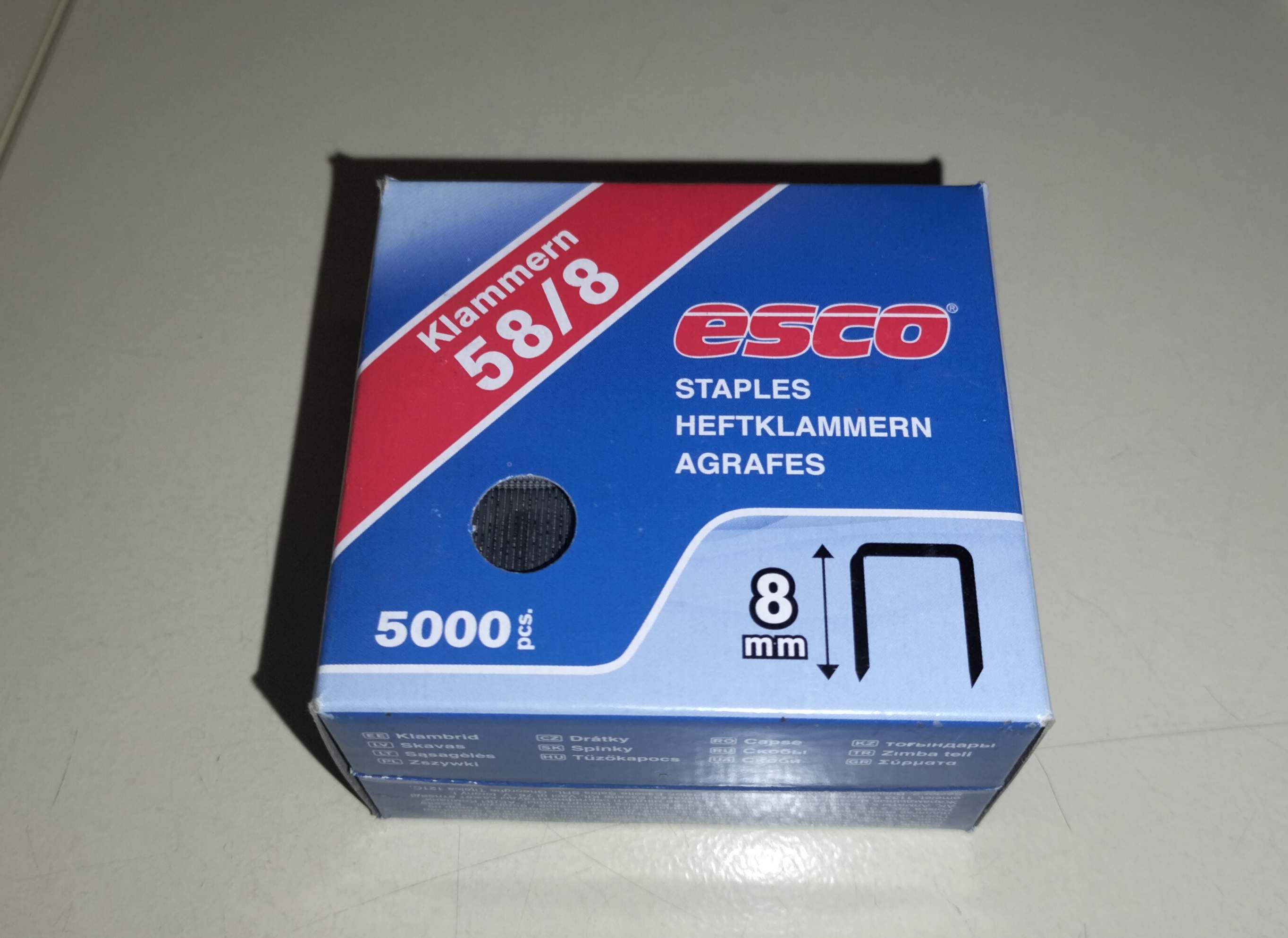 Tackerklammer ESCO 58 - 8 mm